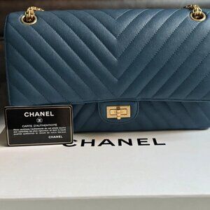 Chanel Reissue 2.55 Flap Bag Chevron Aged Calfskin 226